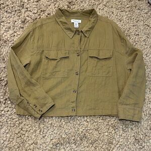 Rachel Zoe Olive Button-Up Jacket